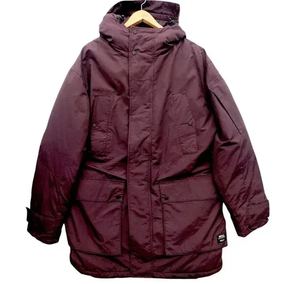 WeSC All Weather Parka Burgundy Heavy Winter Coat Men's XL Women's XXL
